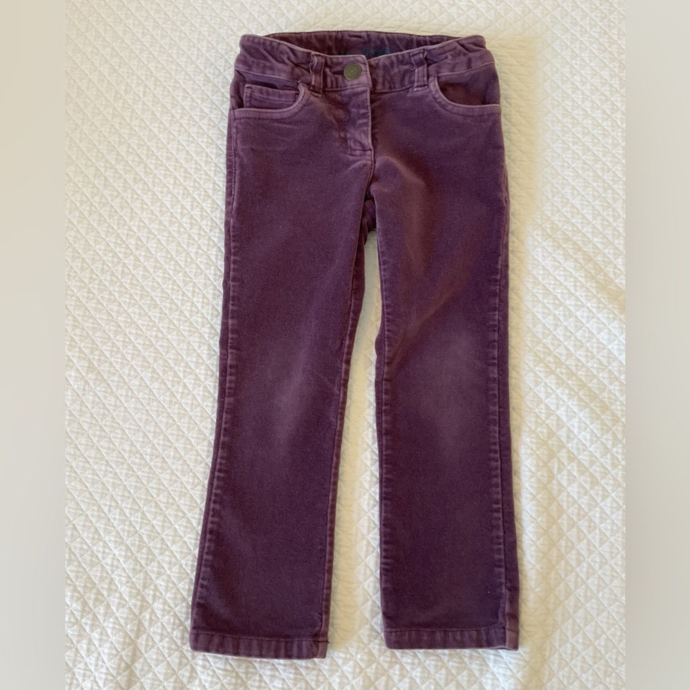 Mini Boden purple corduroy pants size 4